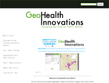 Tablet Screenshot of geohealthinnovations.org